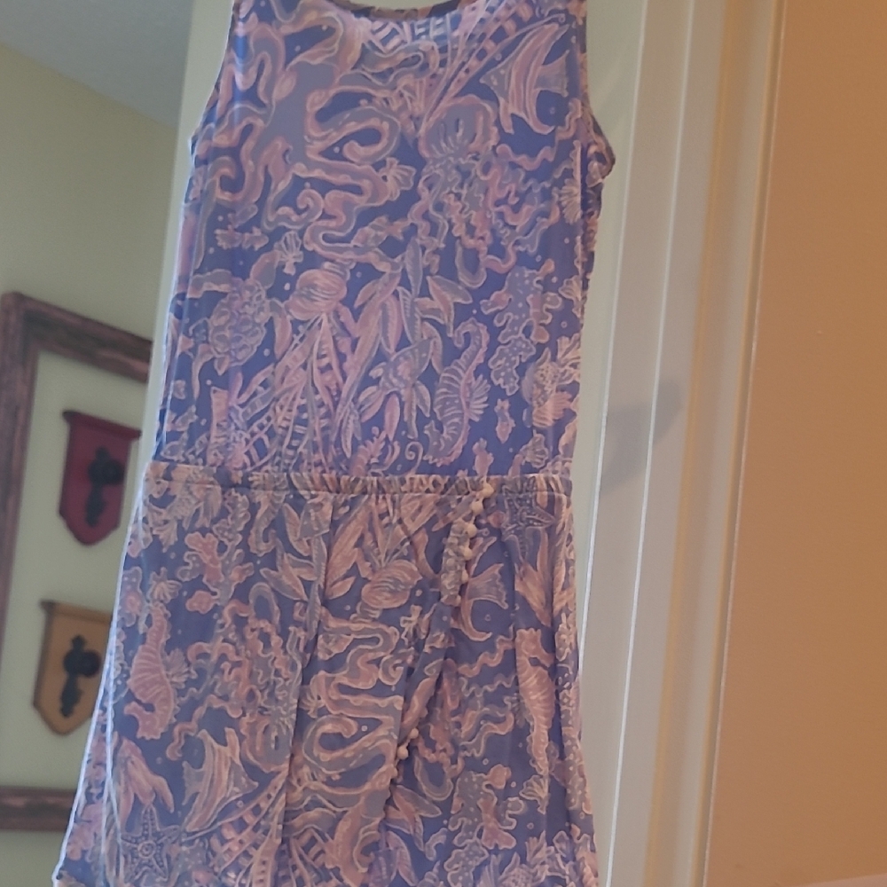 Euc girls Lily Pulitzer rompers sz Med 6/7